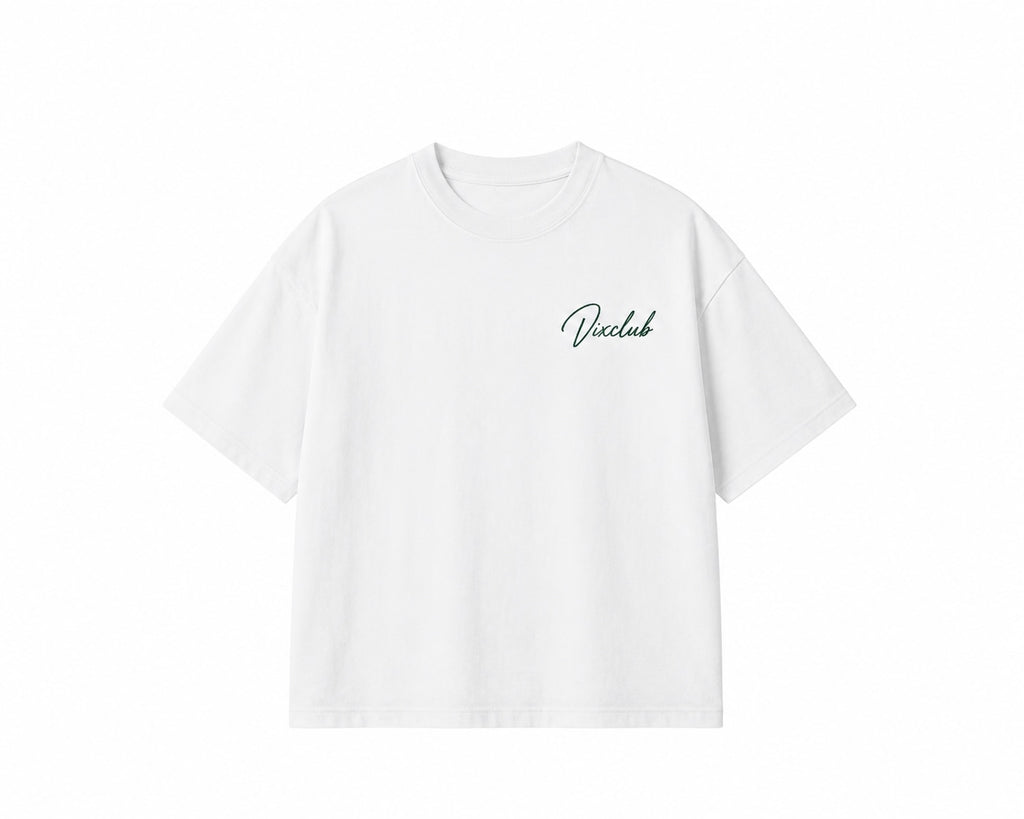 White vix boxyfit T-shirt