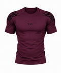 Burgundy vix compression Tee