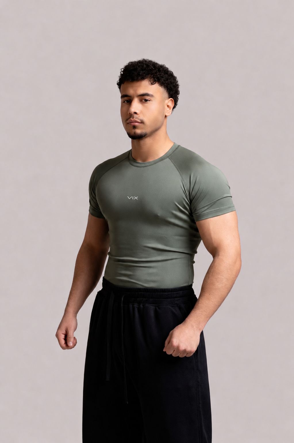 Olive COMPRESSION T-SHIRT